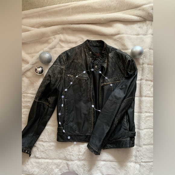 Oscar Leopold leather bomber - Picture 2 of 3